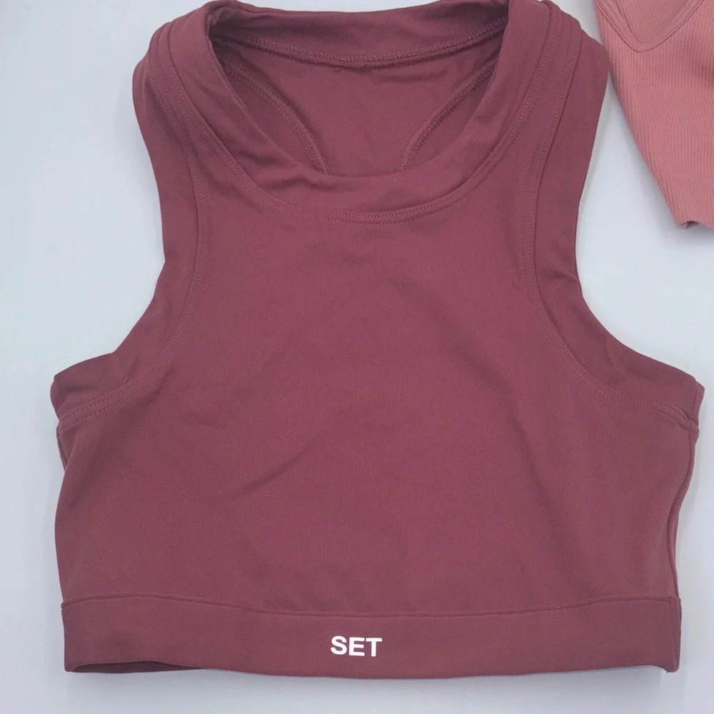 OUAI Ribbed Dusty Rose Top - Picture 4 of 12
